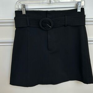 Zara black skort S with belt